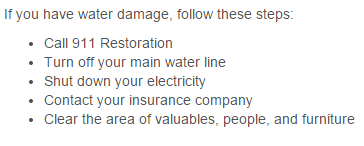 Water Damage Long Branch