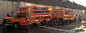 Water Damage and Mold Restoration Vehicles